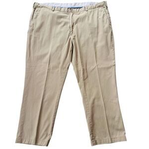 Polo Ralph Lauren Pants Mens Sz 48Bx30 Beige Chino Classic Fit Flat Front Preppy